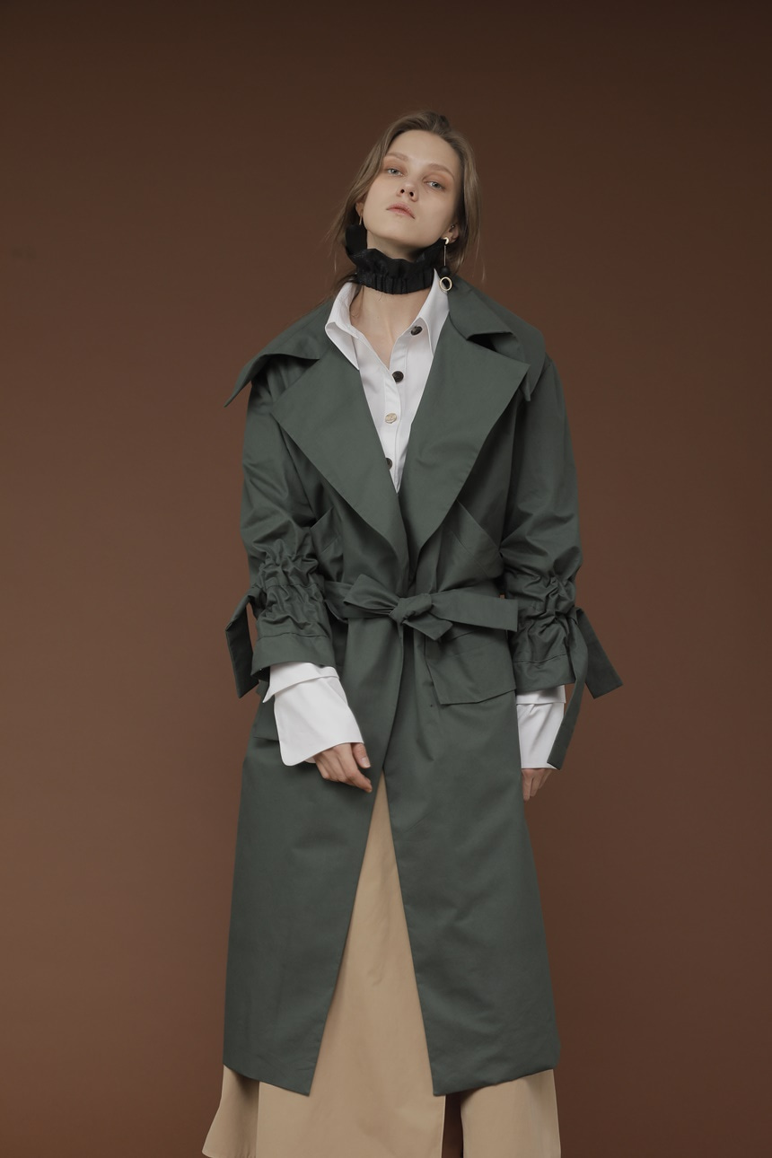 MILITARY TRENCH COAT